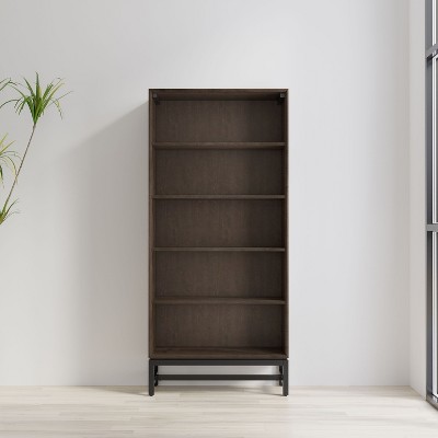 NicBex Bookcases for Living Room Modern 66" H 4 Tier Storage Wood Bookshelves with Adjustable Shelves and 2 Drawers for Office Home