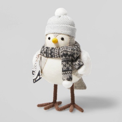 Bird with Snowflake Scarf & Skates Decorative Figurine - Wondershop™