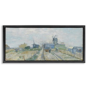 Stupell Industries Classic Van Gogh Vegetable Gardens Floating Frame Canvas Art, Black, 31" x 14" - 1 of 4