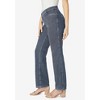 Roaman's Women's Plus Size Reversible Printed Bootcut Jean - 4 of 4