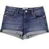 Celebrity Pink Womens Cuffed Mid Rise Casual Denim Shorts - 2 of 2