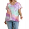 Women's Distressed Tie Dye Top - umgee - 4 of 4