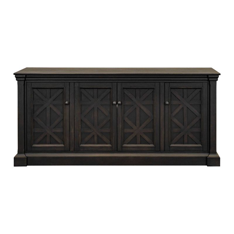 Kingston Traditional 70&#34; TV Console for TVs up to 70&#34; Dark Brown - Martin Furniture, 1 of 9