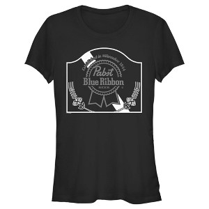 Pabst Vintage Sign Black and White Logo T-Shirt - 1 of 4