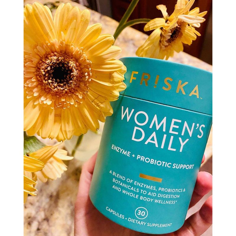 FRISKA Women&#39;s Daily Digestive Enzyme and Probiotics Supplement for Digestion, Immune, and Urinary Health - 30ct, 6 of 13