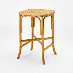 Interlaken Backless Woven Counter Height Barstool Natural - Threshold™ designed with Studio McGee