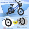 Infans 14" Kid’s Bike w/Removable Training Wheels & Basket for 3-5 Years Old Blue - 4 of 4