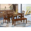 Small Dining Set - Kitchen Table with Chairs & Bench - Southwestern Style - Compact Space Friendly - 2 of 4