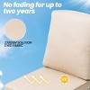 Pellebant Patio Chair Cushions Waterproof for Outdoor Furniture with Removable Cover Deep Seat & Back Cushion - 3 of 4