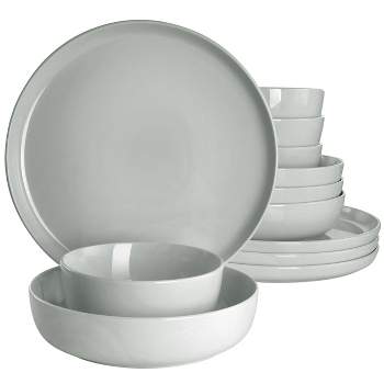Gibson Home Tijuana 5 Piece Fine Cermic Pasta Bowl Set in White and Multi