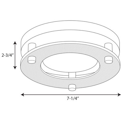 Brushed Nickel 16.4W LED Flush Mount Light