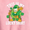 Boys' - Garfield - This Is My Lucky Shirt Graphic Long Sleeve Fleece Sweatshirt - 2 of 4