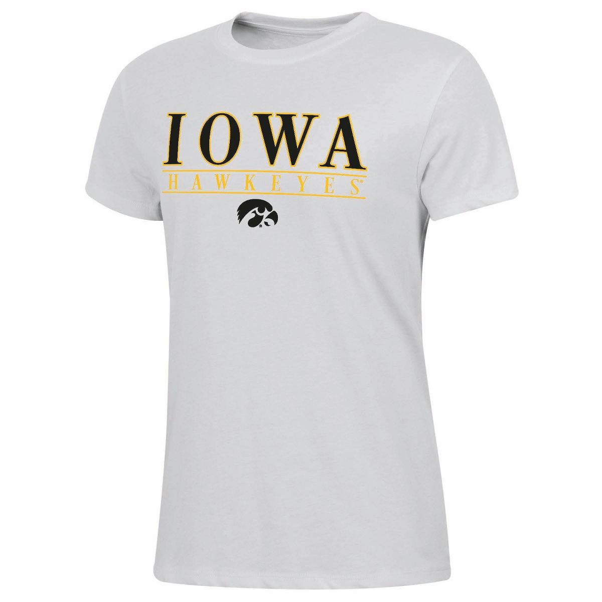 NCAA Iowa Hawkeyes Women's White T-Shirt