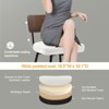 Bekrvio 26" Counter Height Swivel Bar Stools - Upholstered Faux Leather, Wood Backs & Metal Legs, Counter Stools for Kitchen Island - 4 of 4