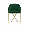 Meridian Furniture,Xavier Green Velvet Counter Stool - 3 of 4