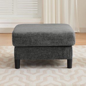 Beautyolove 27.5" Wide Upholstered Square Ottoman - 1 of 4