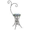 Evergreen Decorative Metal Bird Bath Stand, Dual Shepards Hook - 3 of 3
