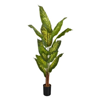 Syemin Artificial Plants Artificial Plant Evergreen Tree Indoor Outdoor Faux Fake Fall Decorations for Home Fake Plants, Green, 31.5"*31.5"*47.25"