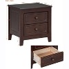 Acekool Mid Century Nightstand with 2 Storage Drawers, Retro Walnut Bedside End Table for Bedroom, Living Room, Office, Easy Assembly - 2 of 4