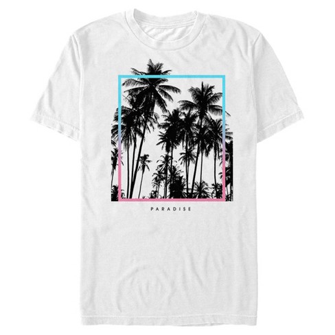 Men's Lost Gods Tropical Paradise Frame T-Shirt - White - Large