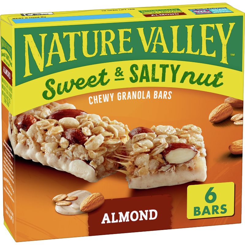 Nature Valley Sweet &#38; Salty Nut Almond Granola Bars - 6ct, 1 of 8