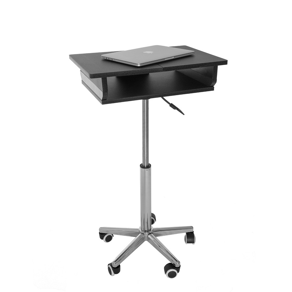 Photos - Office Desk Folding Table Laptop Cart Graphite - Techni Mobili