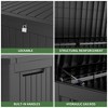 230 Gallon Deck Box, Patio Storage Box With Extra Reinforced Steel Beams, Pneumatic Rod Design, Waterproof And Rustproof Gardening Tools For Poo/Camp - 4 of 4