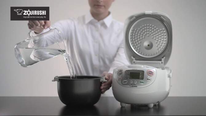 Neuro Fuzzy 5.5 Cup Rice Cooker &#38; Warmer, 2 of 7, play video