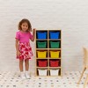 ECR4Kids Streamline 10 Cubby Tray Cabinet with 10 Scoop Front Storage Bins, 5x2, Natural - 4 of 4