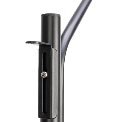 Black Steel Wall Mounted Hinge-It Towel Bar