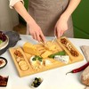 Charcuterie Board Serving Tray - Luxury Bamboo Cheese Board Platter Tray - Royal Craft Wood - 3 of 4