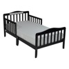 Acekool Toddler Bed, Espresso Solid Wood Kids Bed with Dual Guard Rails for Ages 6 and Up - 3 of 4
