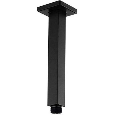 KubeBath Aqua Piazza by KubeBath 6Inch Long Shower Head Ceiling Bar - Matte Black Finish