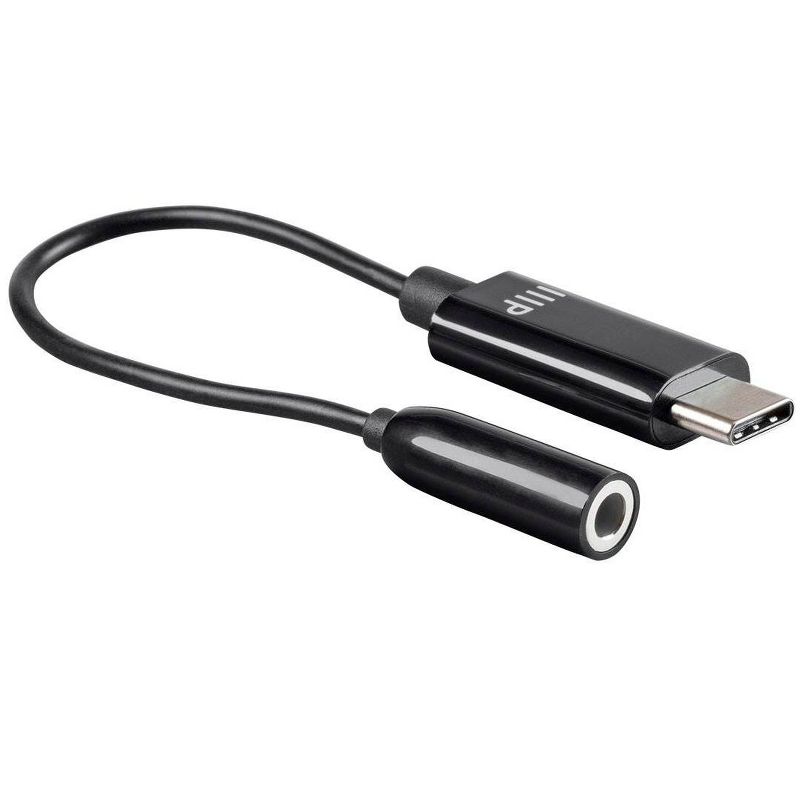 Monoprice USB-C to 3.5mm Audio Auxiliary Adapter - Black Ideal For Smartphones, Androids, LG, HTC, 2 of 5