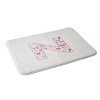 Deny Designs April Lane Art Fancy Bow Monogram Memory Foam Bath Mat - 2 of 4