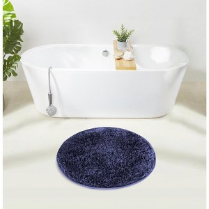 Haven Collection Bathroom Rug 100% Polyester Tufted Bath Mat, Non-Slip TP Rubber Backing, Machine Washable Bath Rug - 1 of 2
