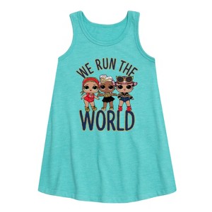 - LOL Surprise! - Grrrls Run the World Graphic Sleeveless Aline Dress - 1 of 3