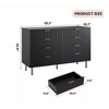 Nasitip 8-Drawer Dresser, 54" Wide Modern Chest with Deep Storage, Large Double Dresser,Wooden Organizer for Bedroom, Living Room, Kids - 3 of 4