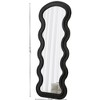 Lyngins Flannel Full Length Mirror, Wave Floor Mirror with Stand for Bedroom, Dual Use (Oblique/Wall/Standing), Full Body Mirror for Dressing Room - 2 of 4