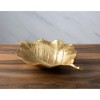 Classic Touch Gold Leaf Shaped Bowl with Vein Design - 2 of 3