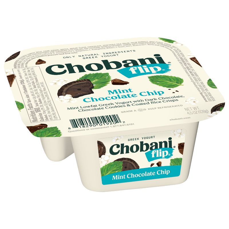 Chobani Flip Mint Chocolate Chip Low Fat Greek Yogurt - 4.5oz, 4 of 8