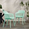 Set of 2 Azalea Dining Chair, Mint-Christopher Knight Home - 2 of 4