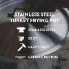 GasOne 53 qt. Stainless Steel Stock Pot with Lid and Basket with Reinforced Bottom Heavy-Duty for Deep Frying, Turkey Frying, Seafood Boil - 3 of 4