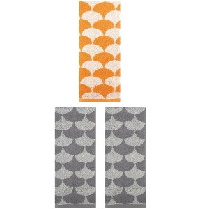 REGALWOVEN 3 Pack Geometric Pattern Soft Absorbent Cotton Hand Towels for Bathroom 13" x 29" - 1 of 4