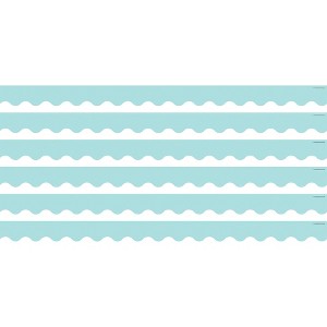 Teacher Created Resources® Pastel Blue Scalloped Border Trim, 35 Feet Per Pack, 6 Packs - 1 of 3