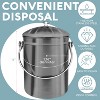 EPICA 1.3 Gallon Countertop Compost Bin | Odorless Stainless Steel Kitchen Composter with Lid & Filters - 3 of 4