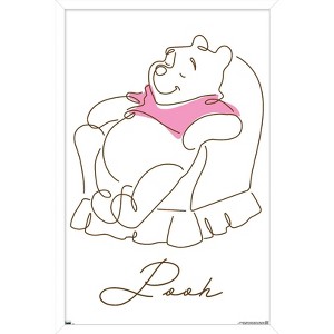 Trends International Disney Simple Moments Line Art - Pooh Framed Wall Poster Prints - 1 of 4