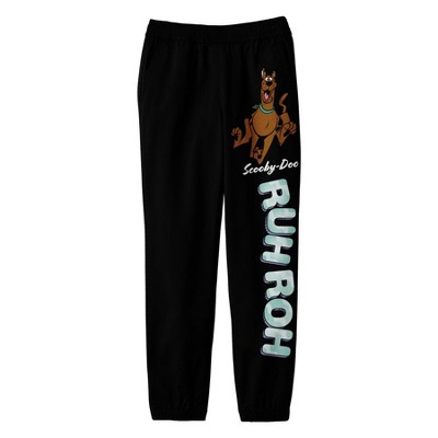 Scooby Doo Ruh-roh Boy's Black Sweatpants : Target