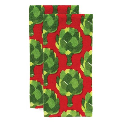 T-fal Print Fiber Reactive Kitchen Towel, Two Pack
