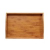 Juvale Bamboo Wood Serving Tray with Handles for Bed, Food, Vanity, Ottoman 16 x 11 x 2 in - image 2 of 3